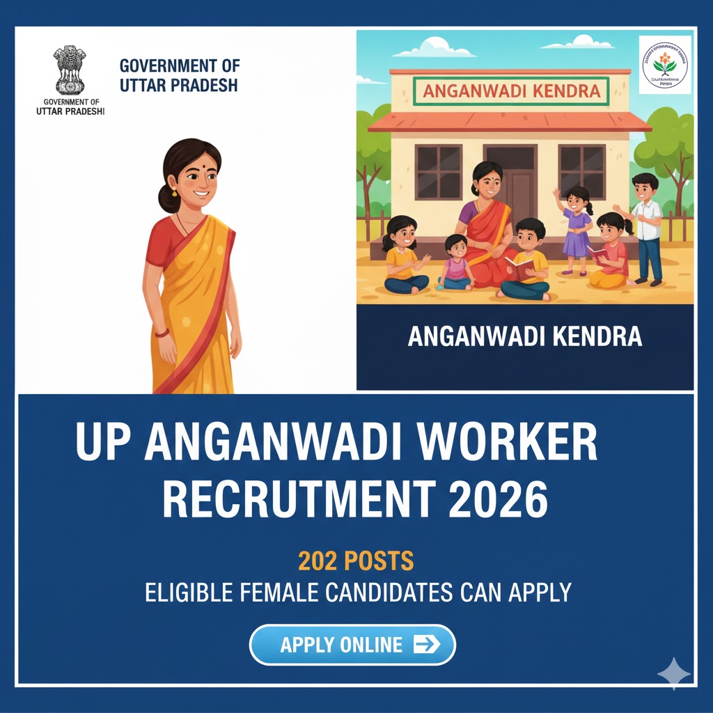 UP Anganwadi Worker Recruitment 2026: Apply for 202 Posts