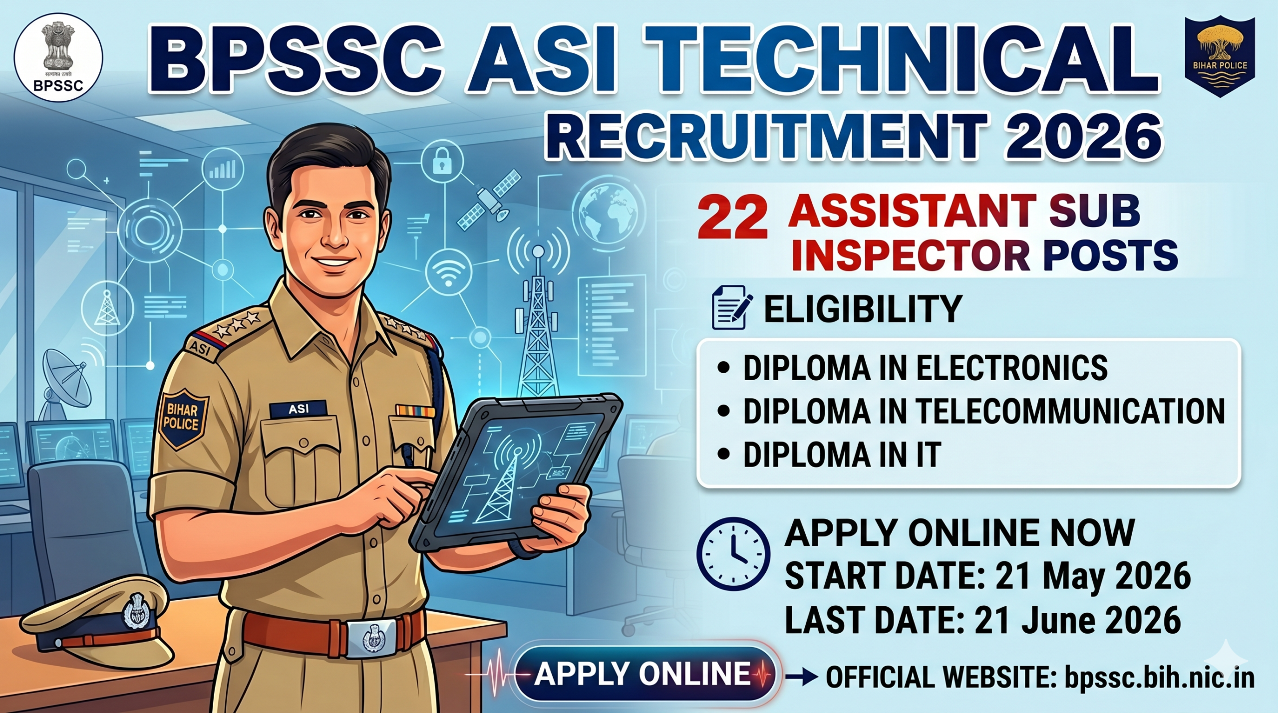 BPSSC ASI Technical Recruitment