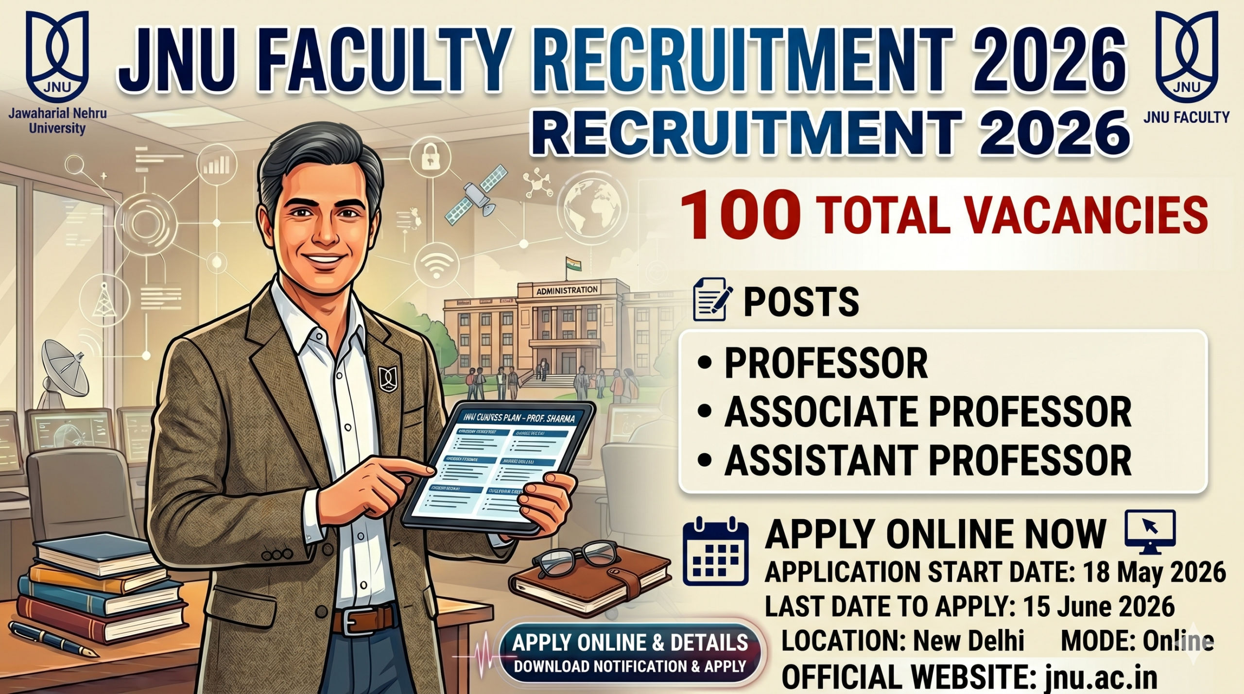JNU Faculty Recruitment